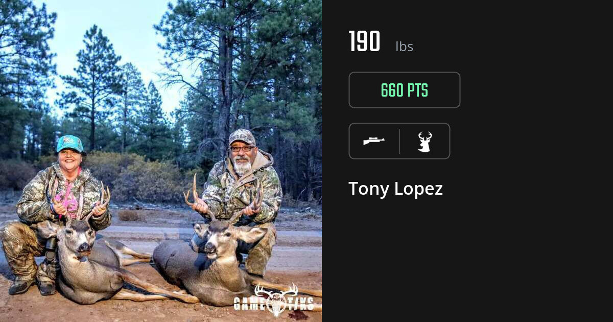 Deer harvest on Gametiks