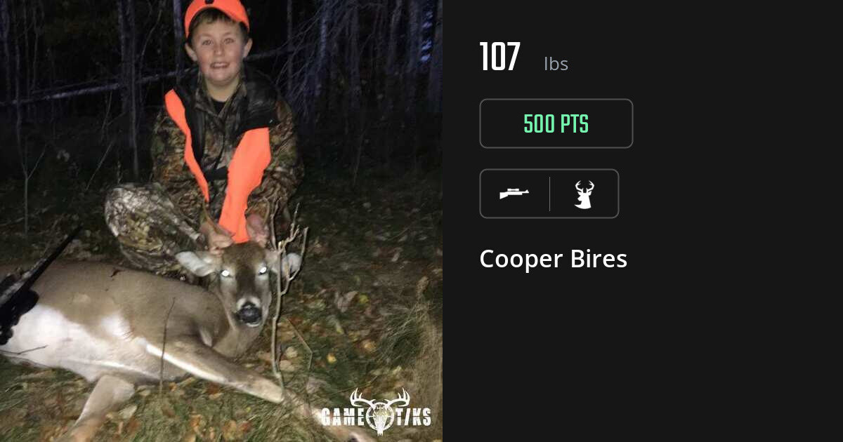 Deer harvest on Gametiks