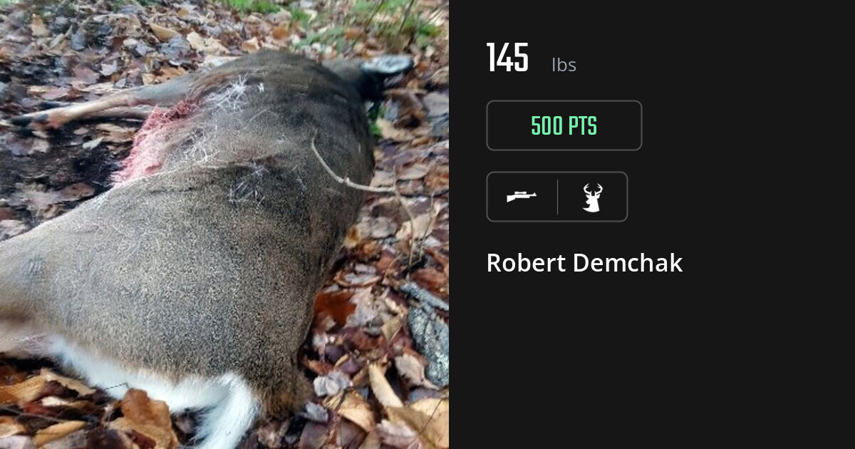 Deer harvest on Gametiks