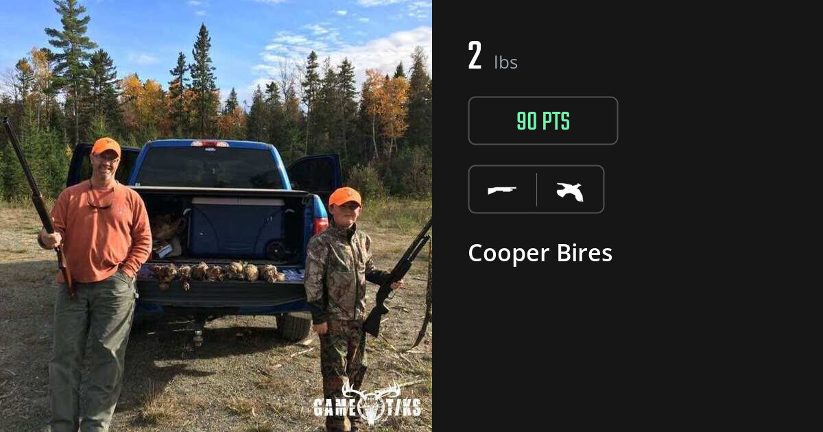 Upland bird harvest on Gametiks