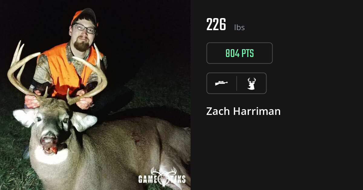 Deer harvest on Gametiks