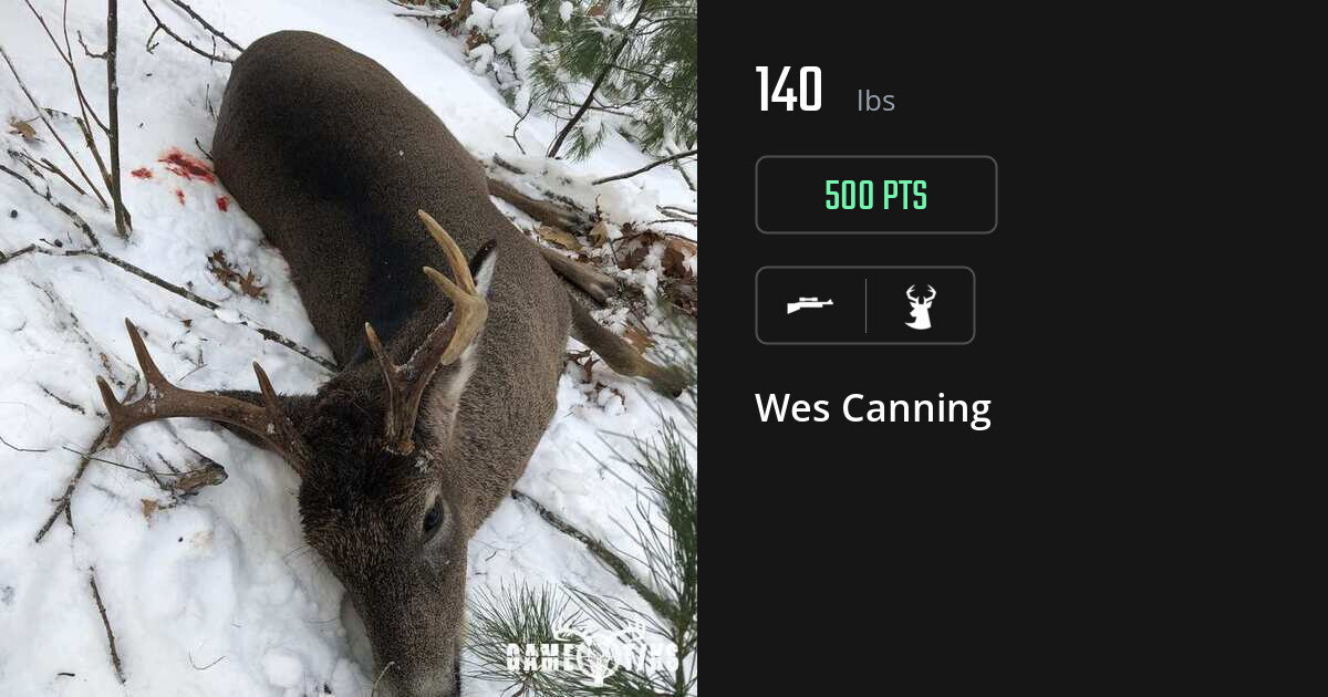 Deer harvest on Gametiks