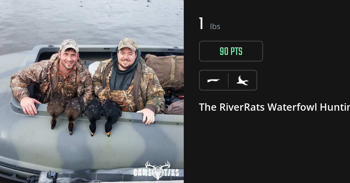 Waterfowl harvest on Gametiks