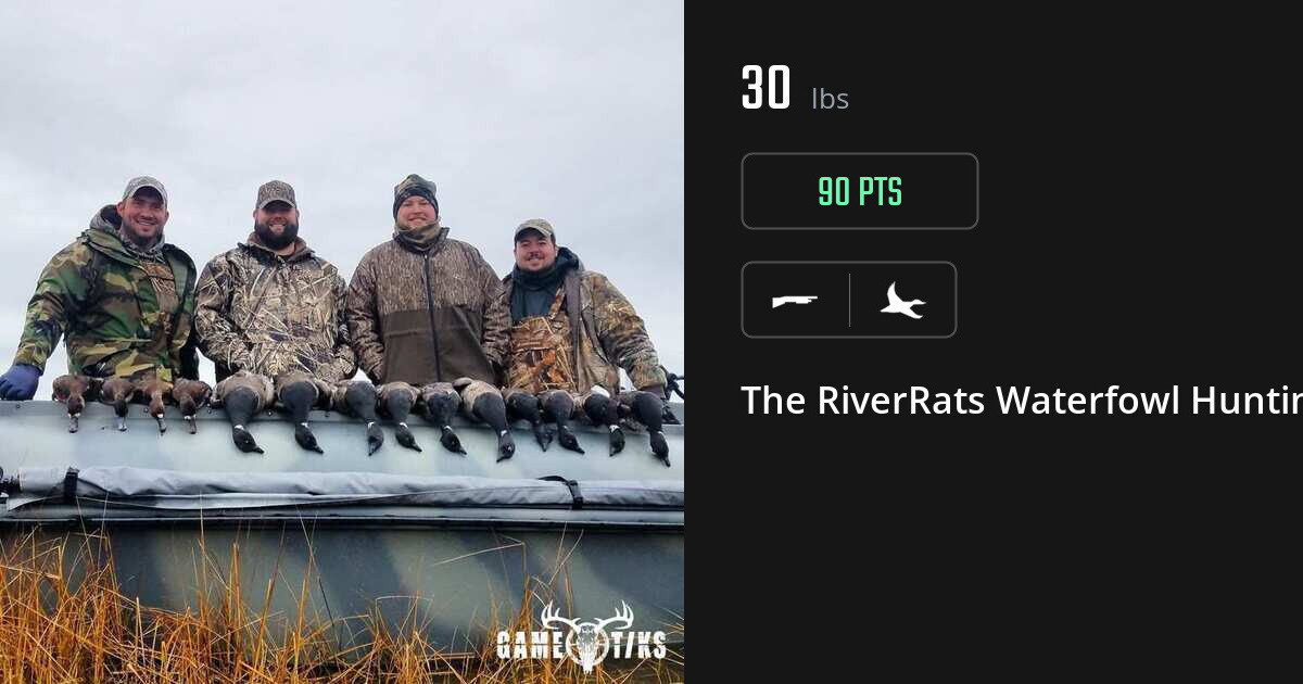 Waterfowl harvest on Gametiks