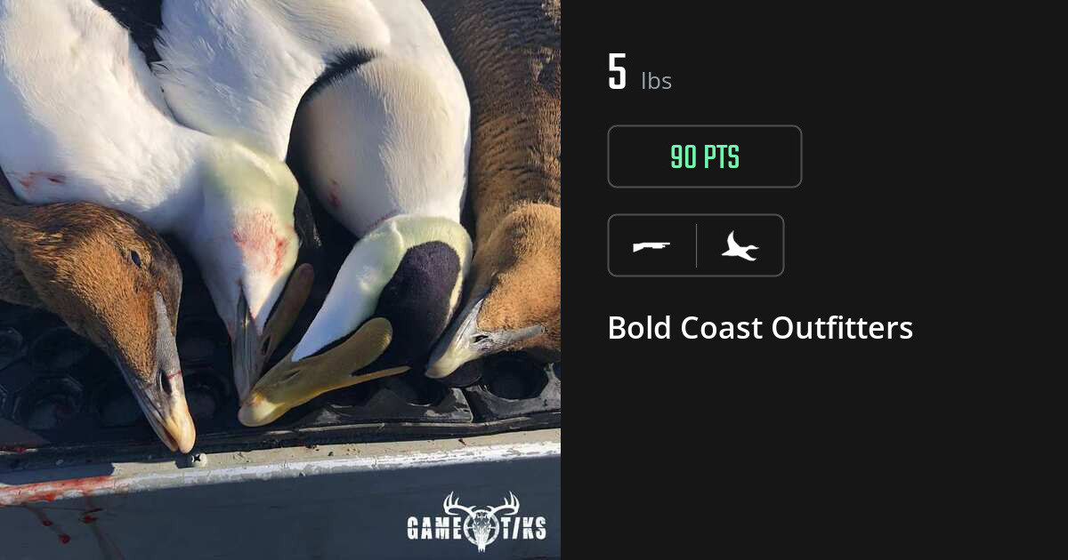 Waterfowl harvest on Gametiks