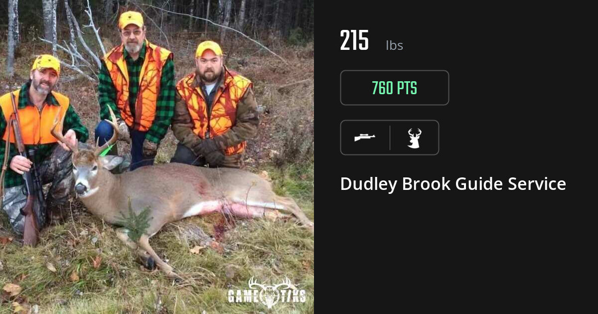 deer harvest by Dudley Brook Guide Service