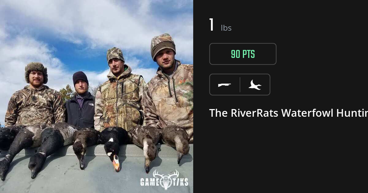 Waterfowl harvest on Gametiks