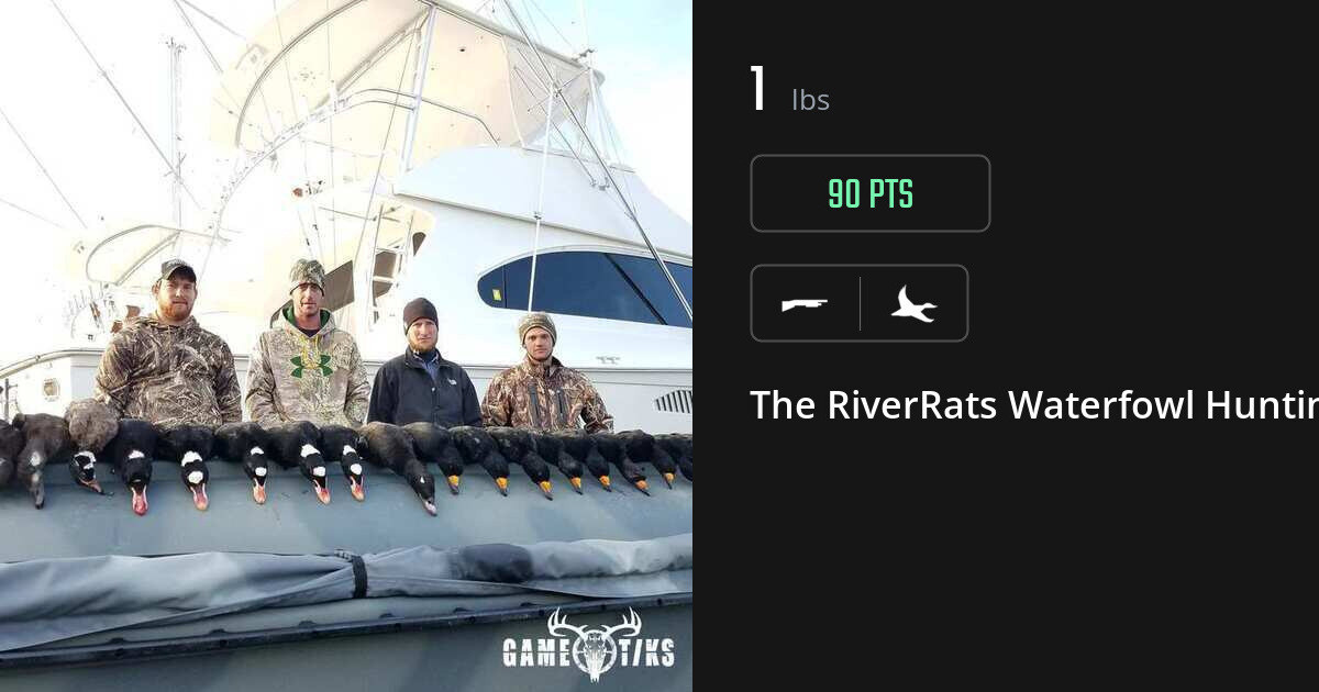 Waterfowl harvest on Gametiks