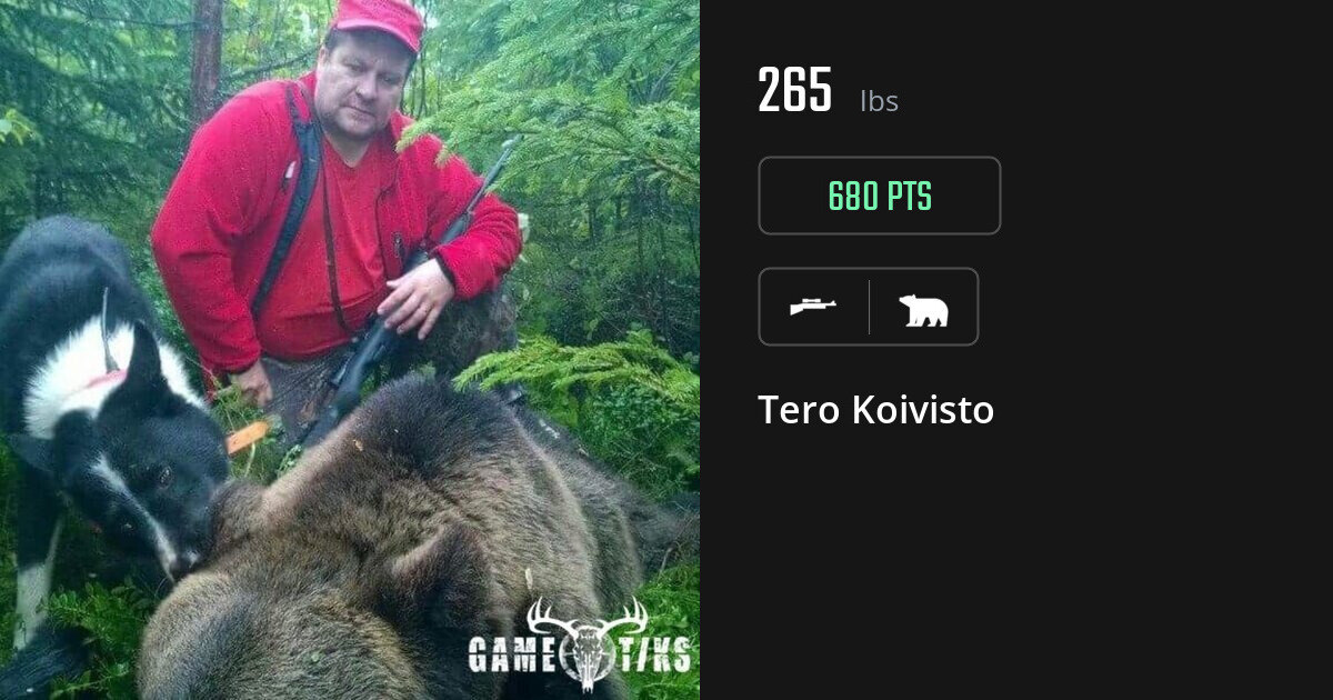 Bear harvest on Gametiks