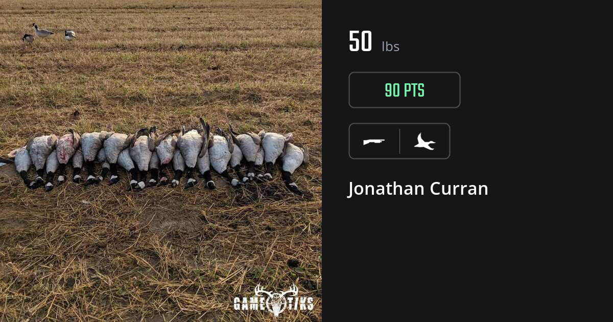 Waterfowl harvest on Gametiks