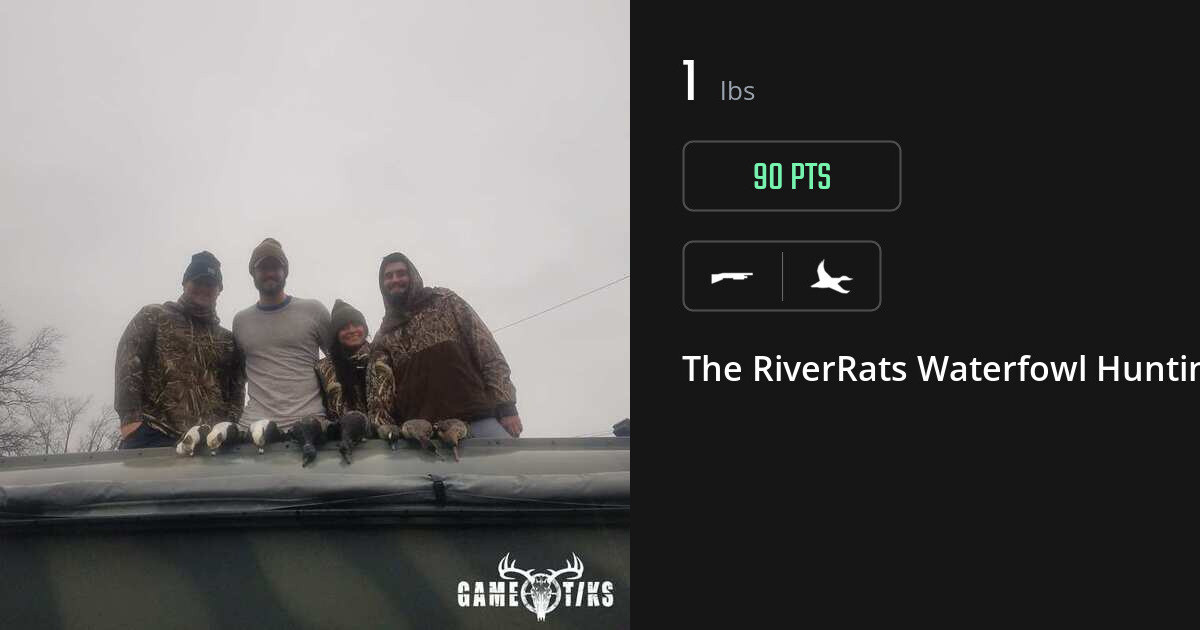 Waterfowl harvest on Gametiks