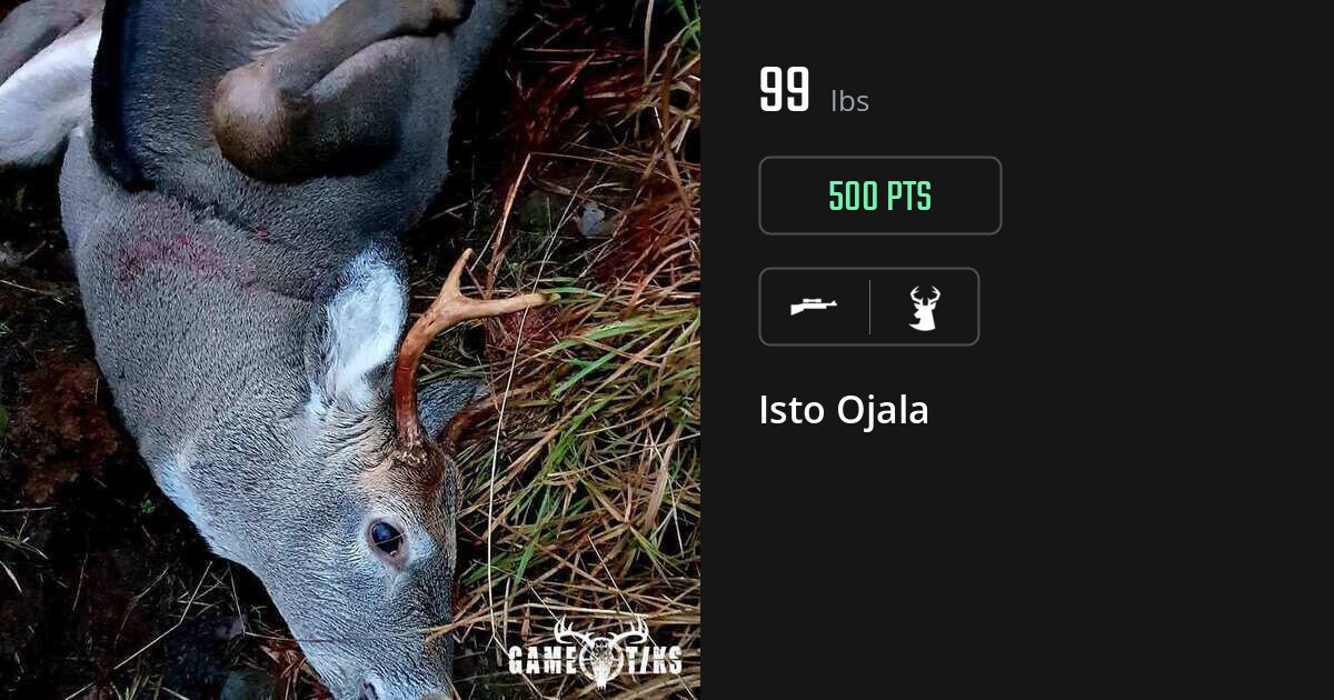 Deer harvest on Gametiks