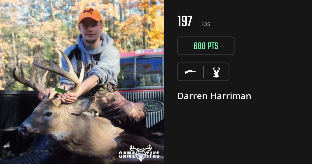 Deer harvest on Gametiks