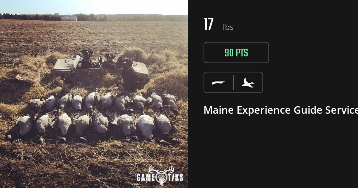 Waterfowl harvest on Gametiks