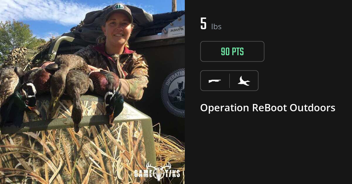 Waterfowl harvest on Gametiks