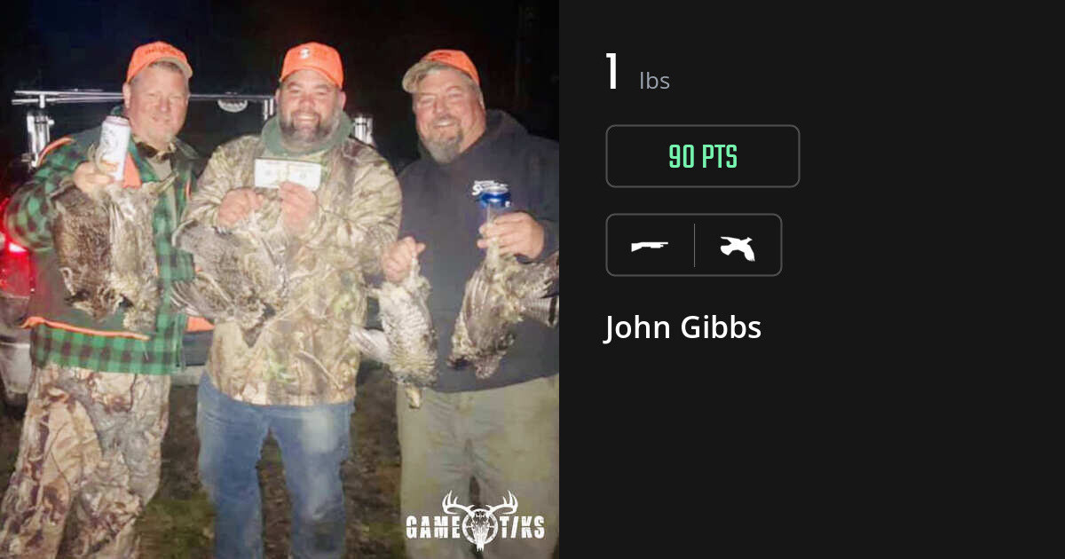 Upland bird harvest on Gametiks