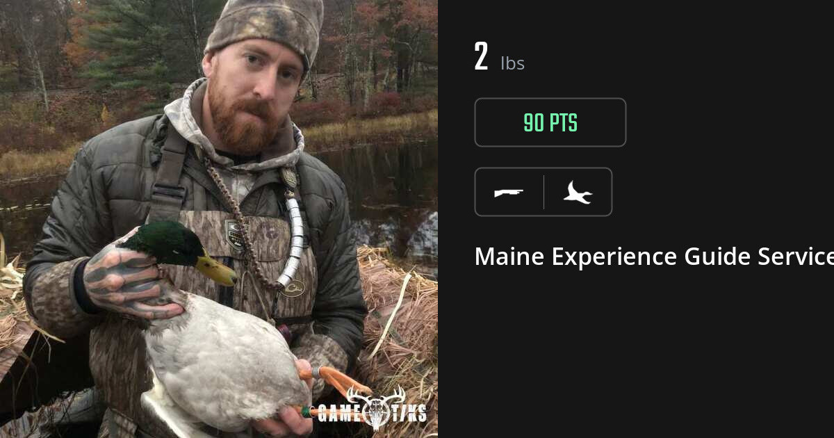 Waterfowl harvest on Gametiks