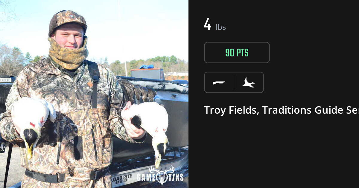 Waterfowl harvest on Gametiks