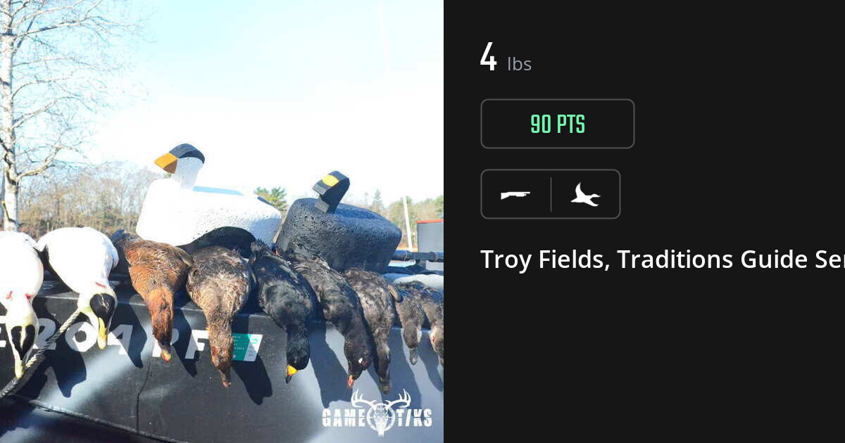 Waterfowl harvest on Gametiks