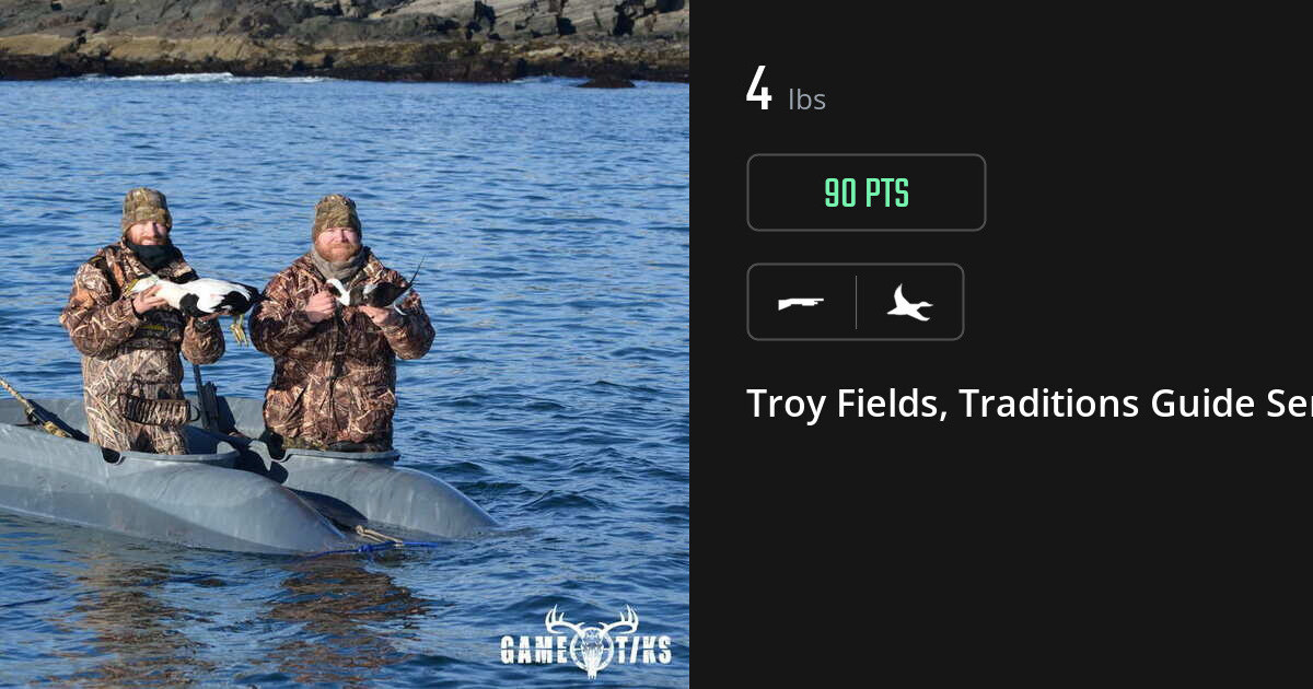 Waterfowl harvest on Gametiks