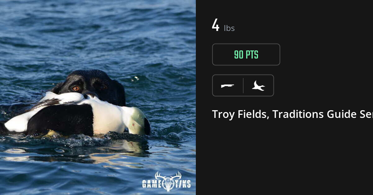 Waterfowl harvest on Gametiks