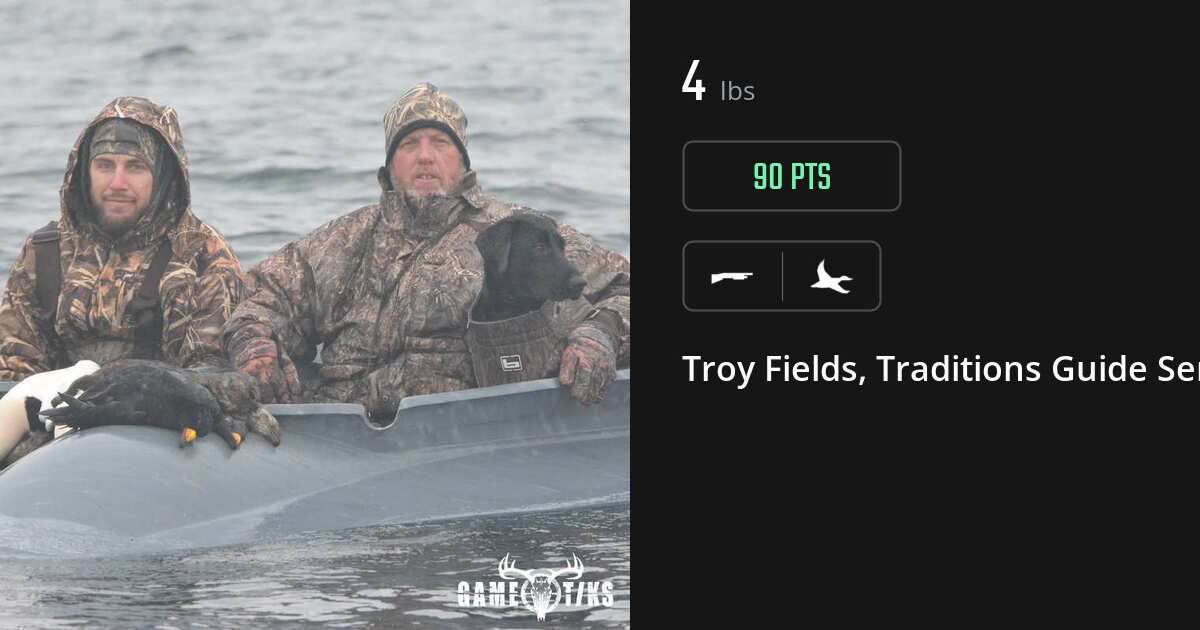 Waterfowl harvest on Gametiks