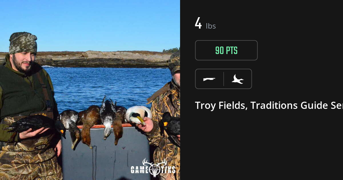 Waterfowl harvest on Gametiks
