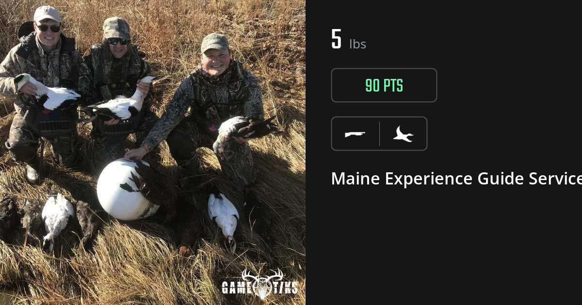 Waterfowl harvest on Gametiks