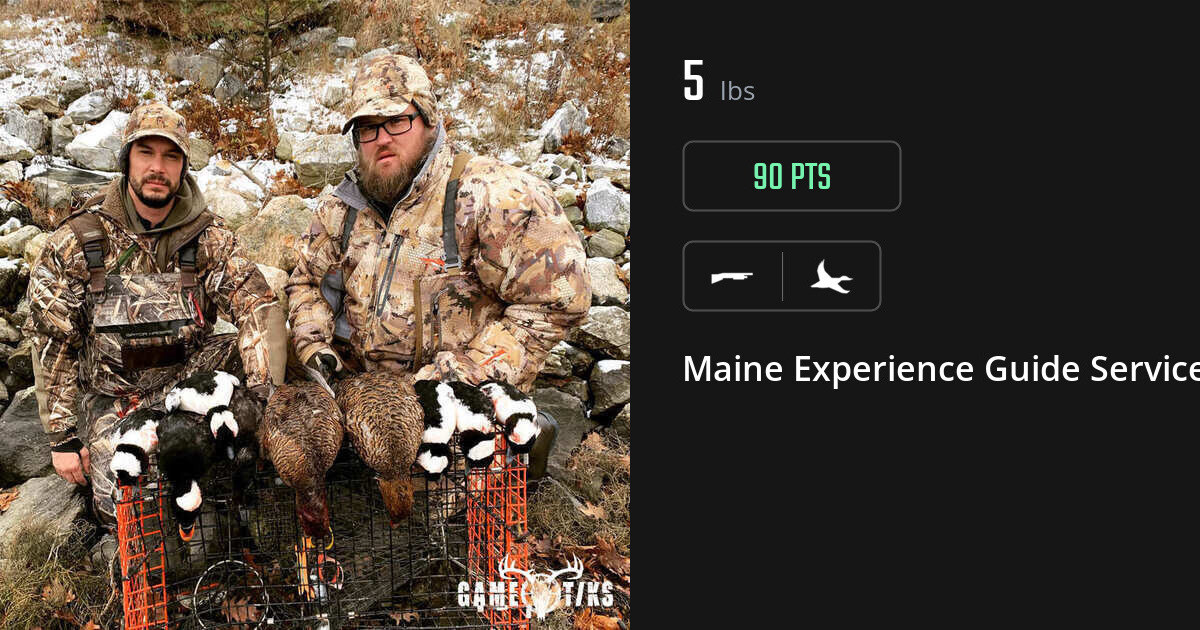 Waterfowl harvest on Gametiks