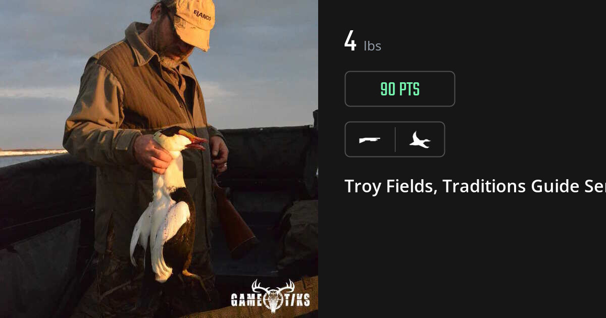 Waterfowl harvest on Gametiks