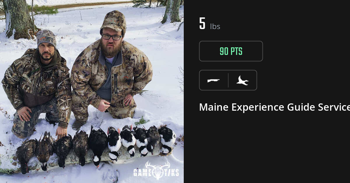 Waterfowl harvest on Gametiks
