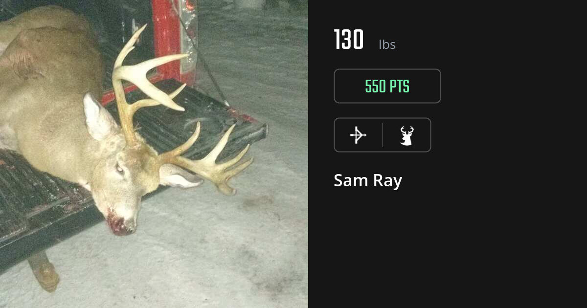 Deer harvest on Gametiks