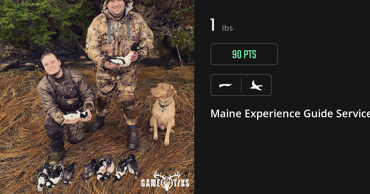 Waterfowl harvest on Gametiks