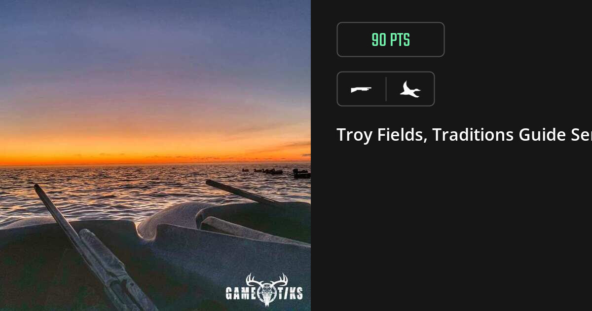 Waterfowl harvest on Gametiks