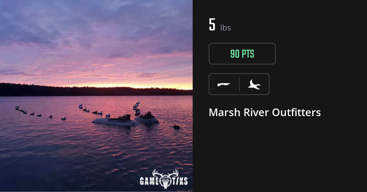 Waterfowl harvest on Gametiks
