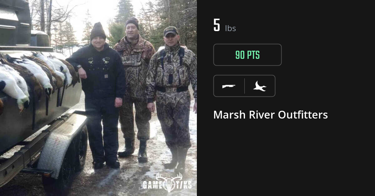 Waterfowl harvest on Gametiks