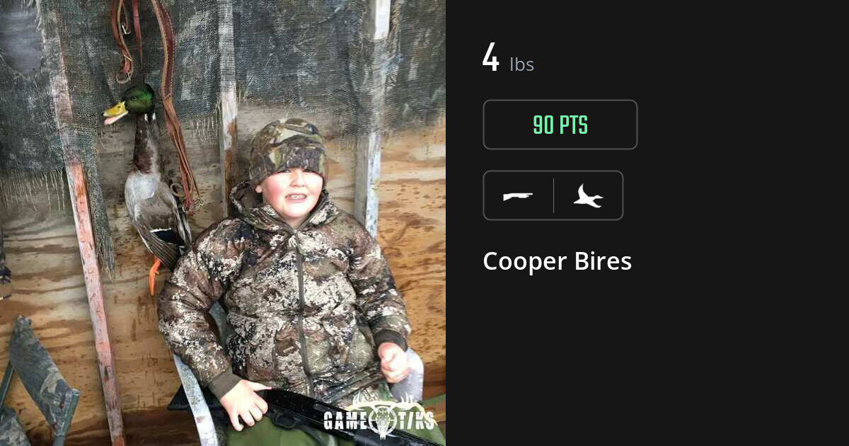 Waterfowl harvest on Gametiks