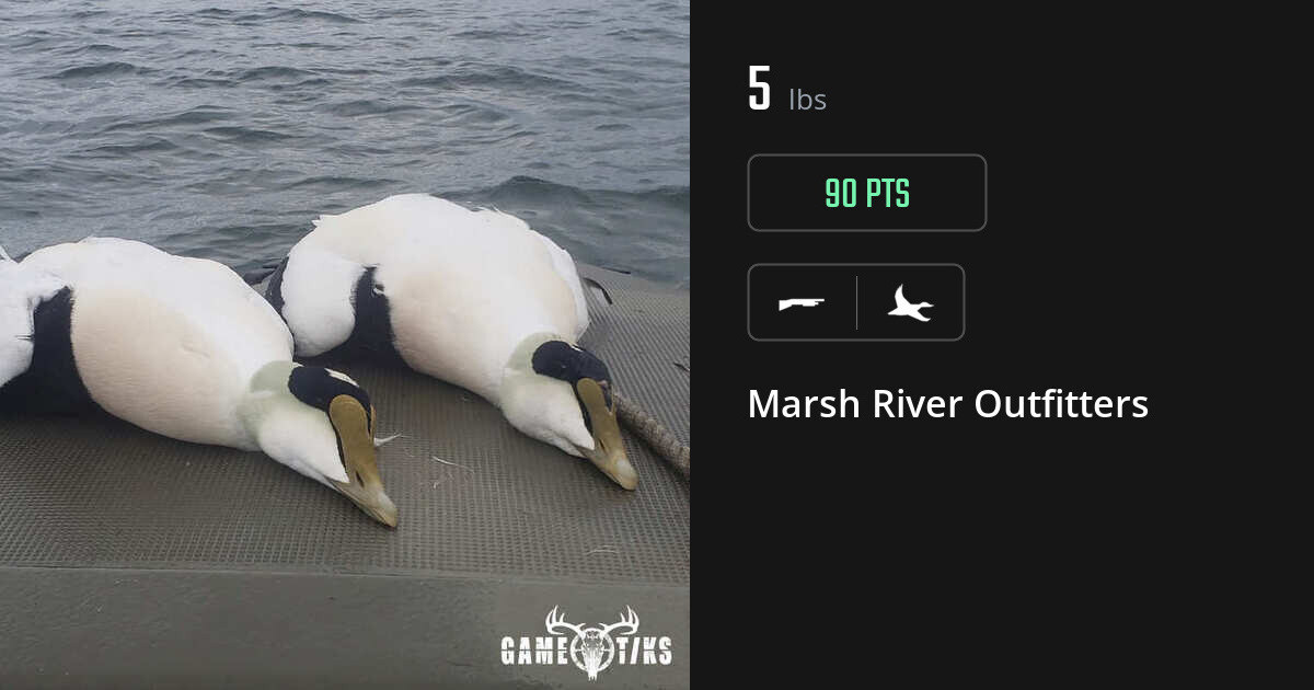 Waterfowl harvest on Gametiks