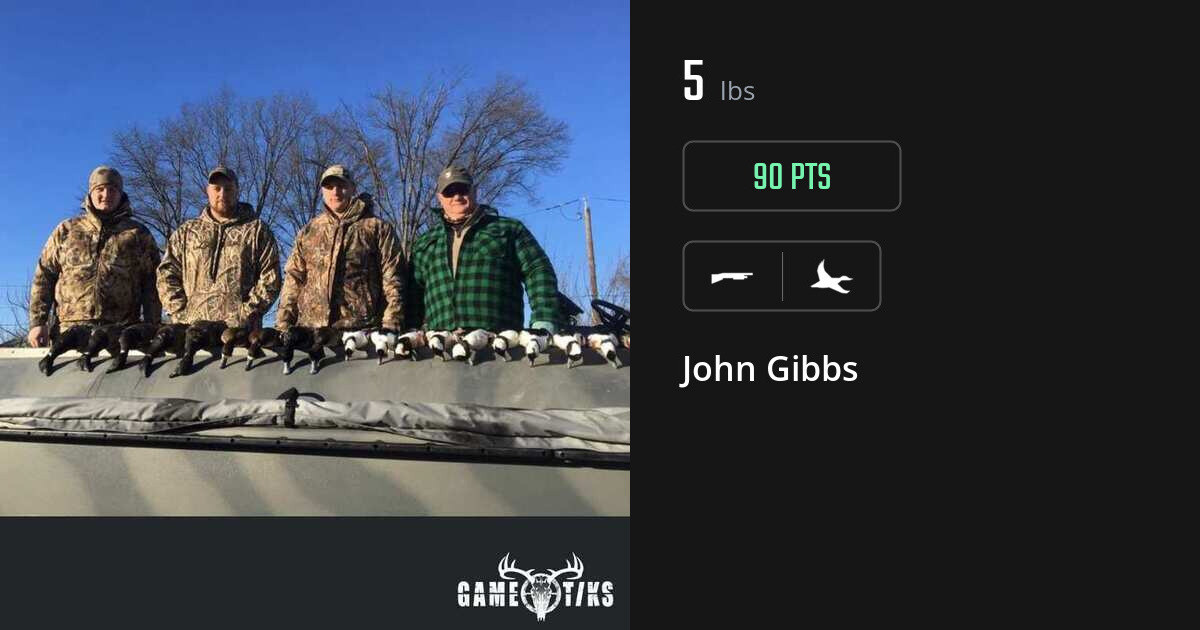 Waterfowl harvest on Gametiks