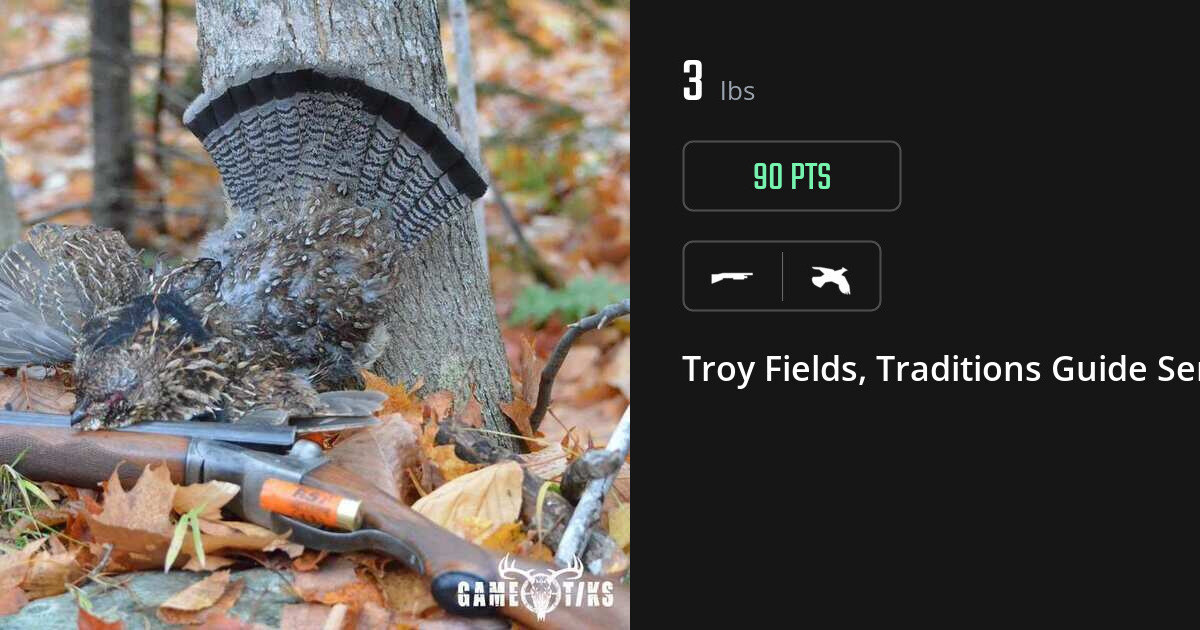 Upland bird harvest on Gametiks