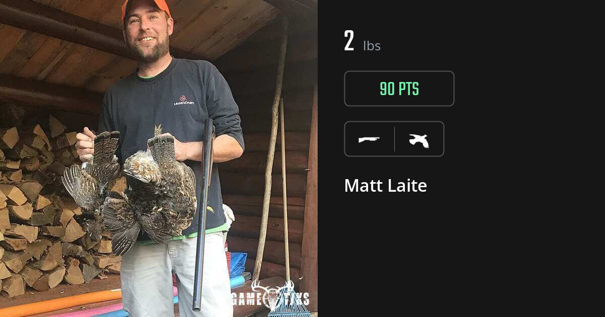 Upland bird harvest on Gametiks