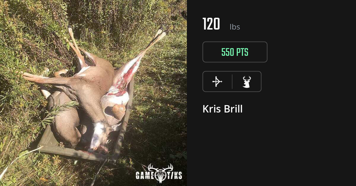 Deer harvest on Gametiks
