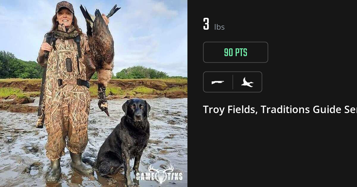 Waterfowl harvest on Gametiks