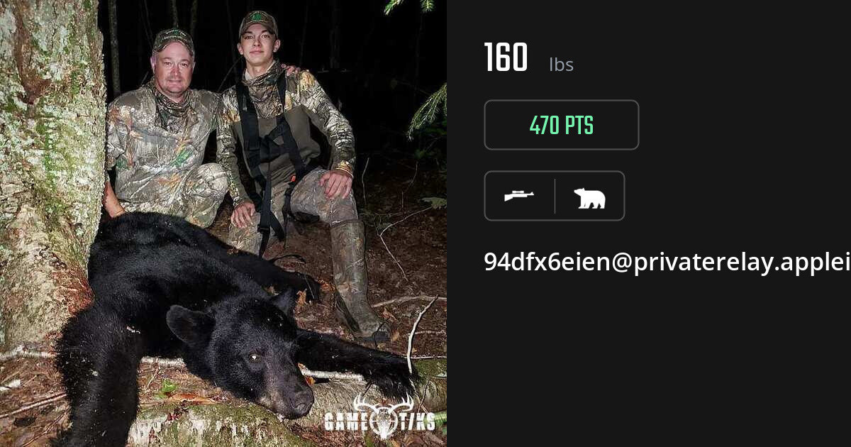 Bear harvest on Gametiks