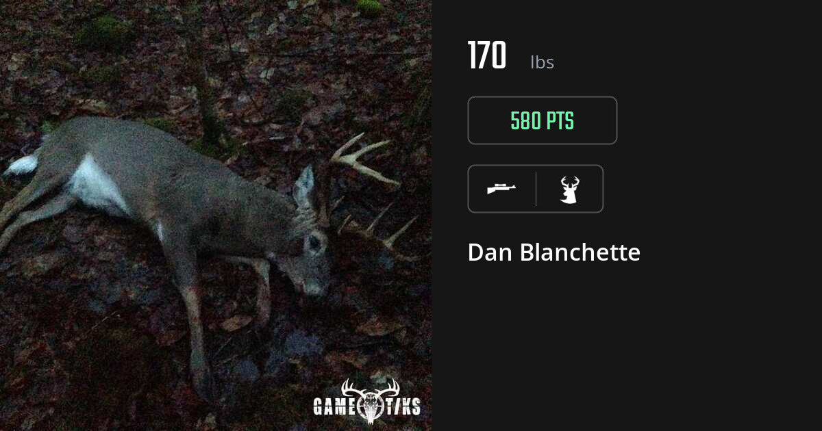 Deer harvest on Gametiks