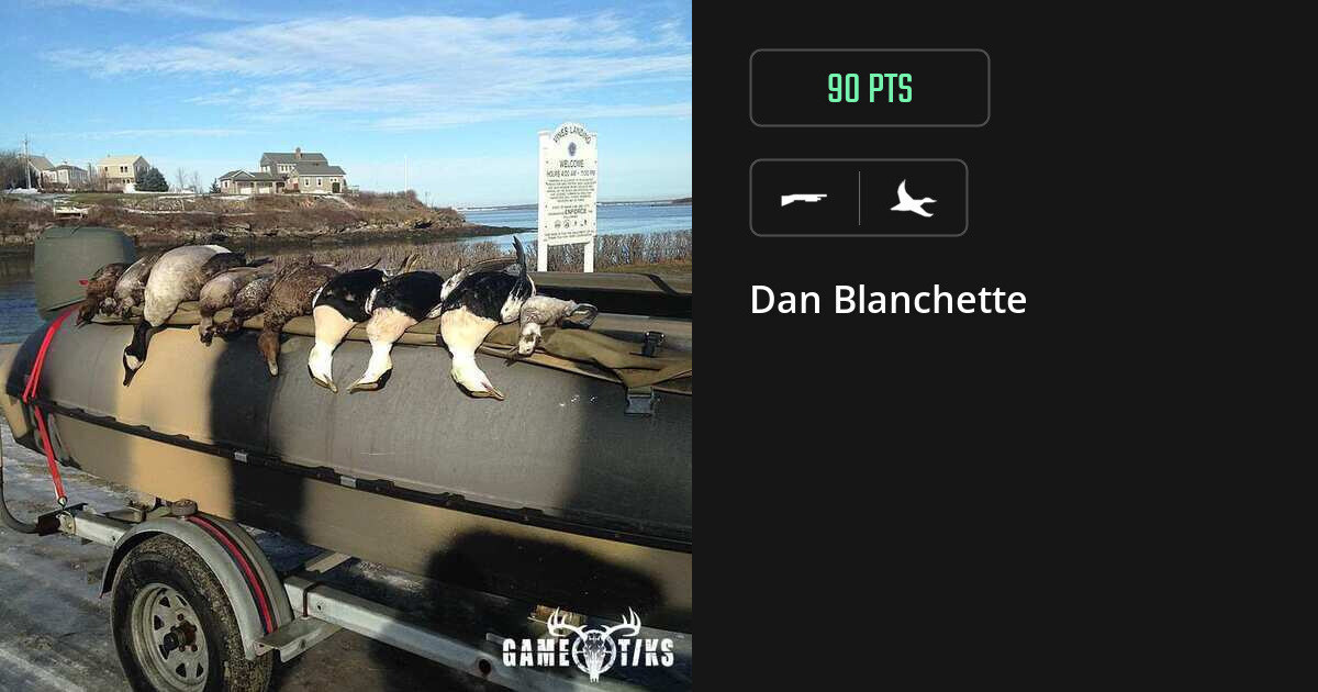 Waterfowl harvest on Gametiks