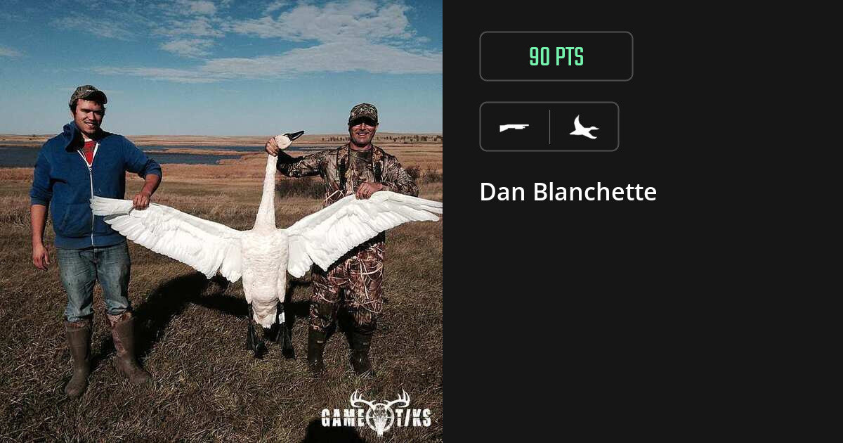 Waterfowl harvest on Gametiks