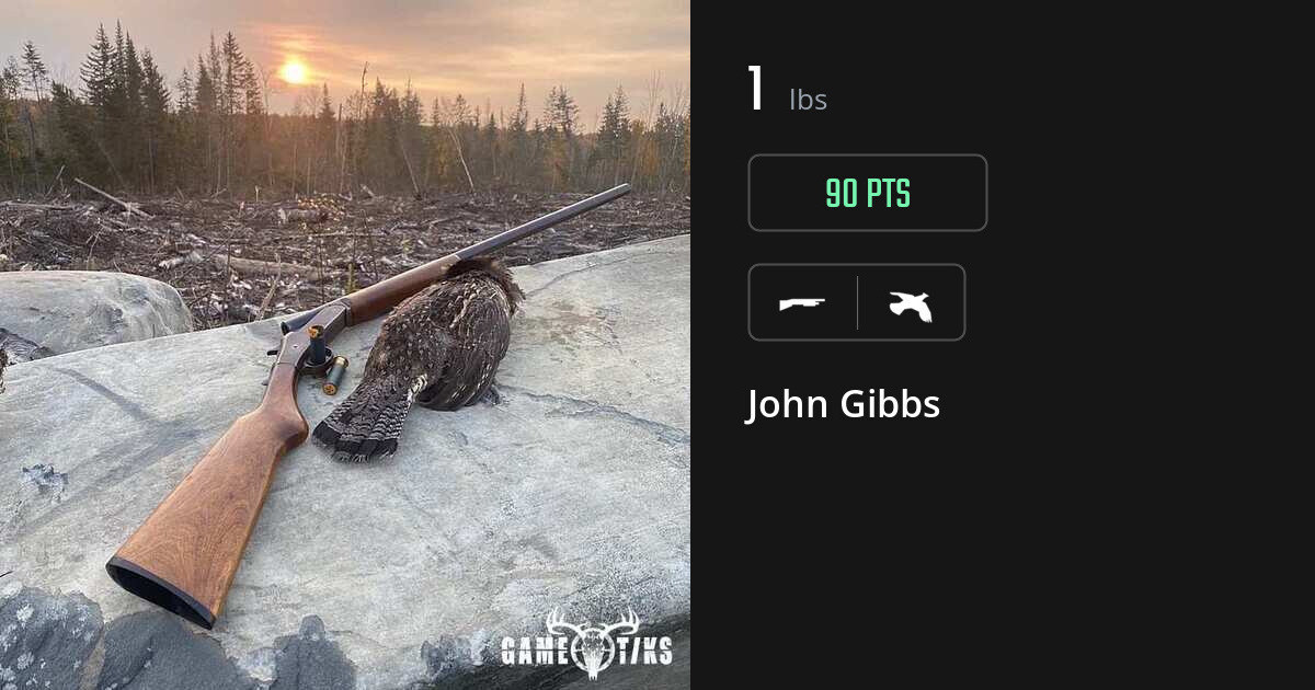Upland bird harvest on Gametiks