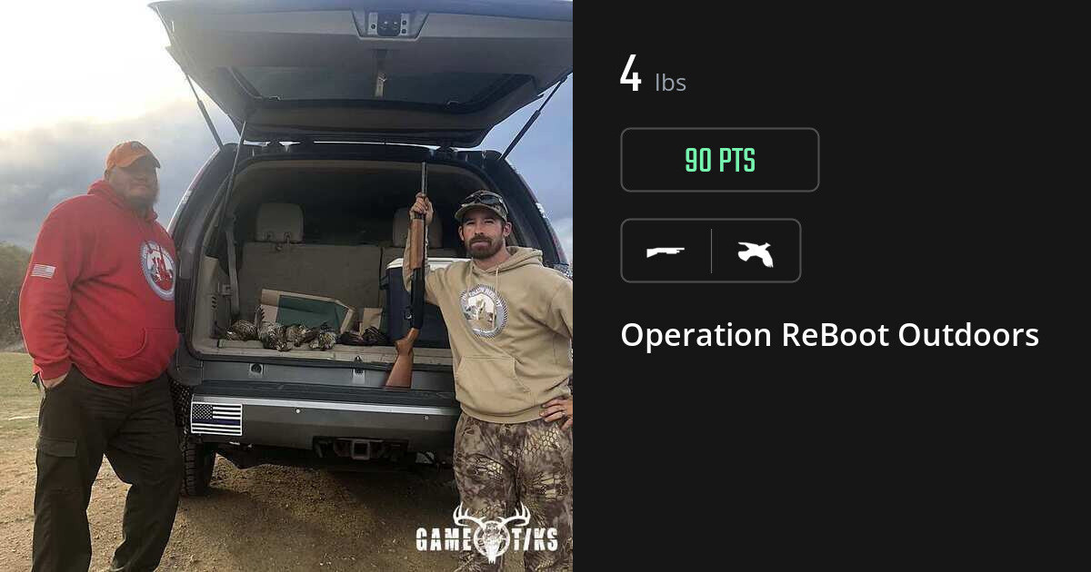 Upland bird harvest on Gametiks