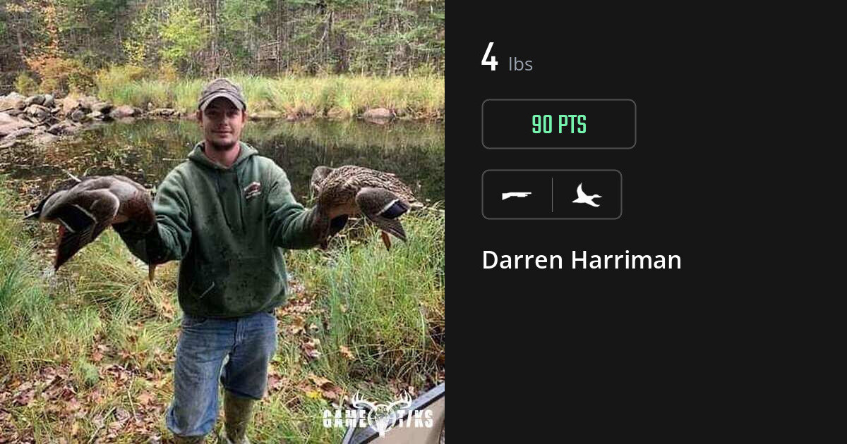 Waterfowl harvest on Gametiks